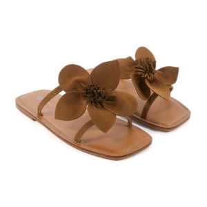 Rasteira Couro Flor Colcci